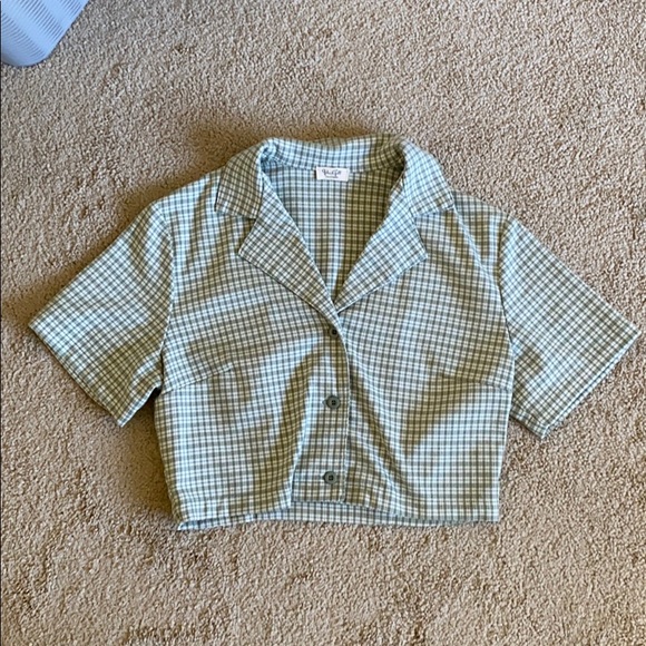 Brandy Melville Tops - Brandy Melville green Vivian top